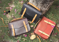 LH-62-3 Handmade Handbags Vintage Briefcase Genuine Leather Ladies Bags