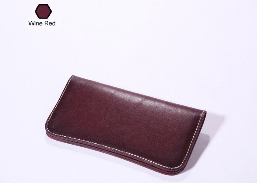Vintage Leather Wallets for Women Classical Long Leather Wallets for Men